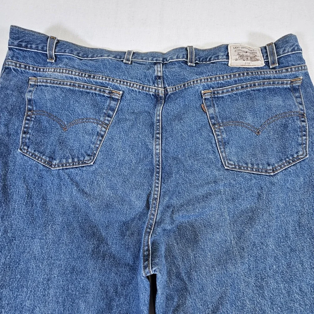 Levi's 540 Jean Mens 50 x 30 Relaxed Fit Denim Brown Tab Mexico Vintage